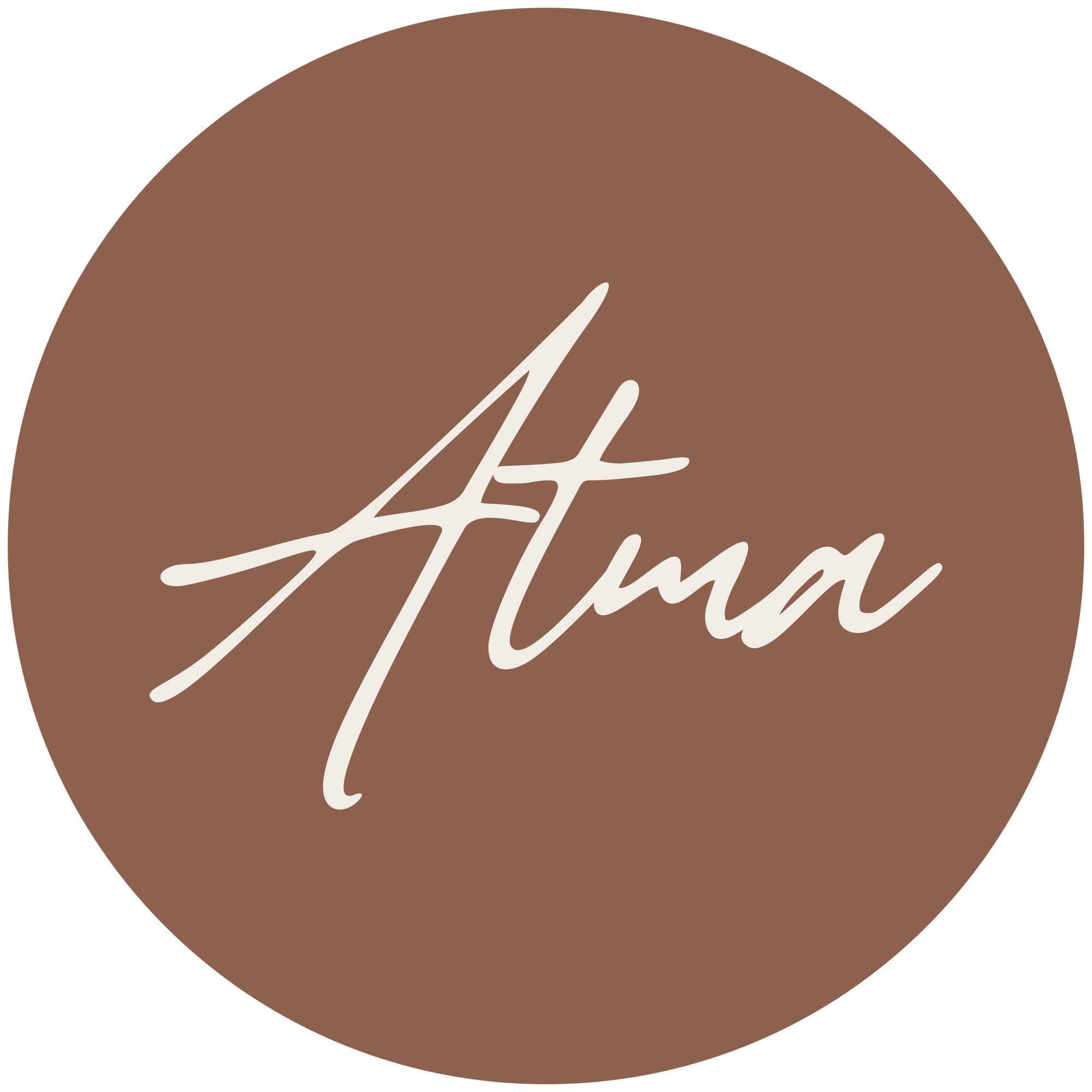 LOGO ATMA  FONDO CAFE